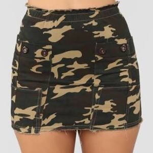 Fashion Nova Camouflage Mini Skirt